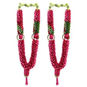 Pair of Rose Petal folded Garland