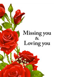 Miss you card 