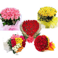 100 Roses in a Heart Shape basket 100 Beautiful mixed roses bouquet,100 Yellow roses bunch 100 red rose bunch 100 pink roses bunch 
